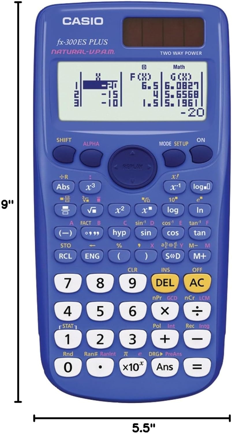 image:imageCasio fx300ES Plus Scientific Calculator Blue FX300ES PlusBUBlue