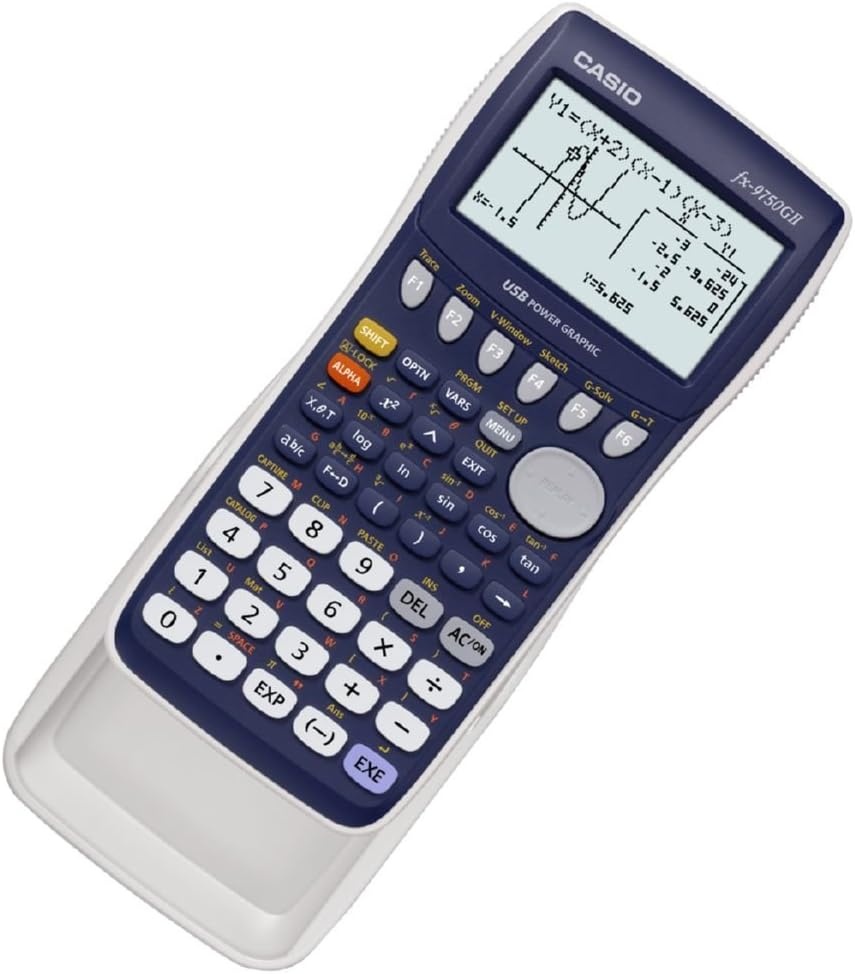 image:imageCasio fx9750GII Graphing Calculator Pink FX9750GIIPKWhiteBlue