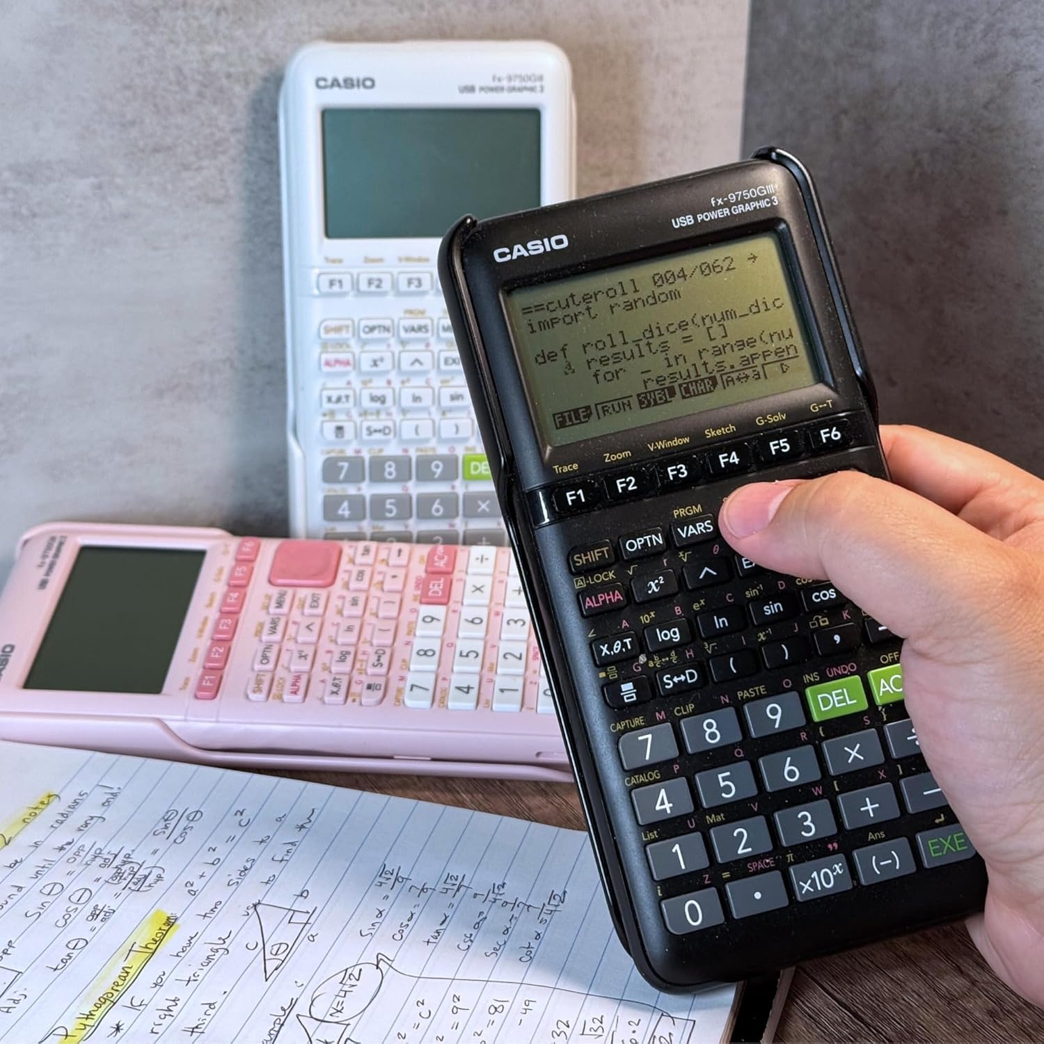 image:imageCasio fx9750GIII Graphing Calculator Natural Textbook Display Python Programming Ideal for Exams STEM amp Advanced Math BlackBlack