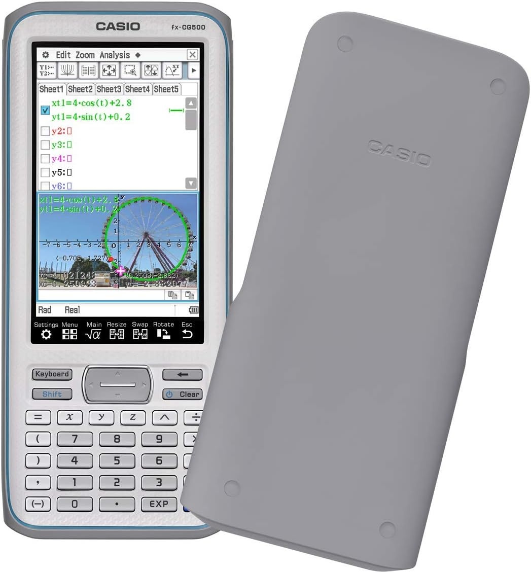 image:imageCasio fxCG500 Graphing Calculator Touchscreen with Stylus CAS Functionality DragandDrop Ideal for Advanced Math Calculus amp Engineering
