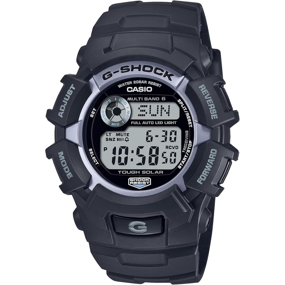 image:imageCasio 2300 Series GShock GW2320FP Fire Package Mens Digital Solar Watch Black 200M WR Multi Band 6 World Time Countdown Timer Auto Calendar 5 Alarms Shock Resistant