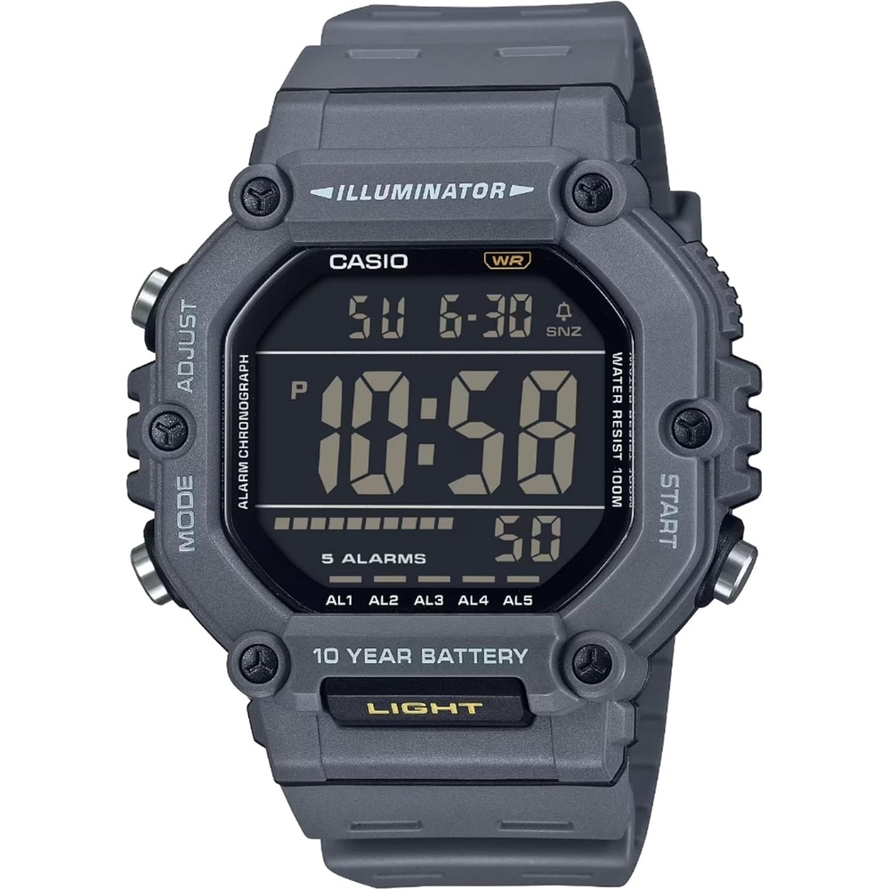 image:imageCasio AE1600H Series Black 10Year Battery LED Illuminator Digital WatchGrey