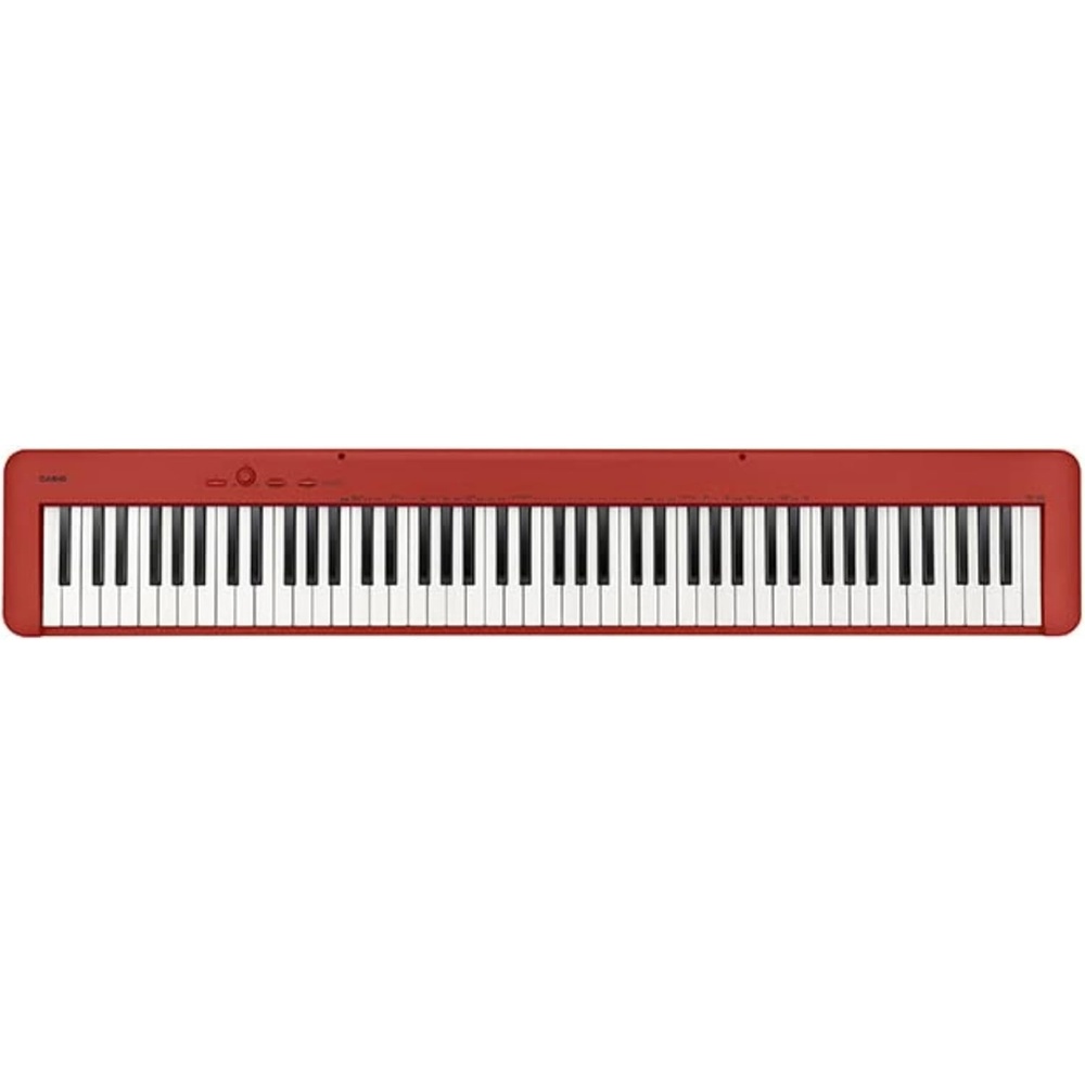 image:imageCasio CDPS160 88Key Weighted Digital Piano with Scaled Hammer Action Keyboard Duet Mode for Students Realistic Feel Slim amp Portable BuiltIn Tones Effects USBMIDI Speakers RedRed