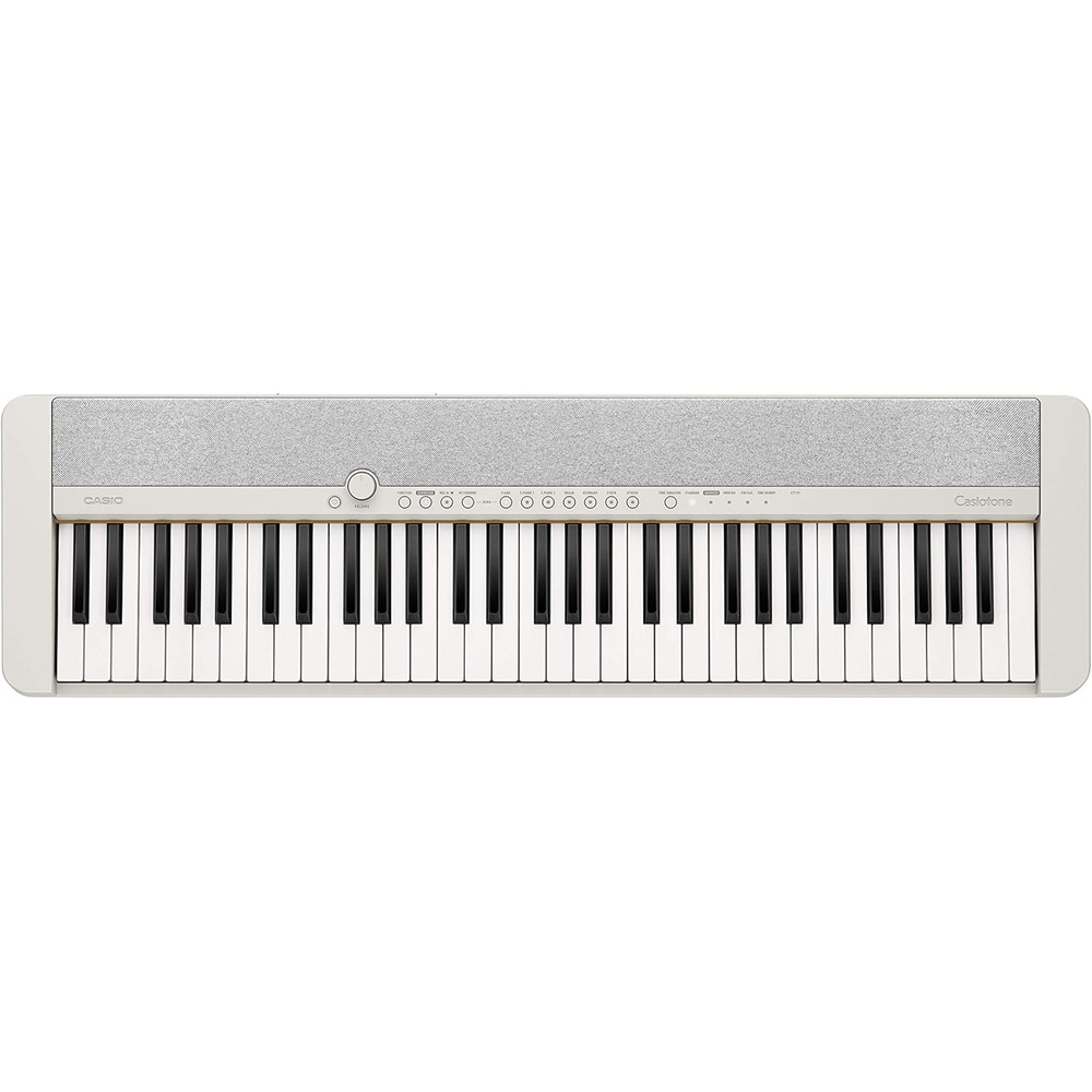 image:imageCasio Casiotone CTS1 61Key TouchSensitive Retro Keyboard Sleek Portable Design for Beginners to Pros Stereo Grand Piano 60 AiX Tones USBMIDI Connectivity RedWhite