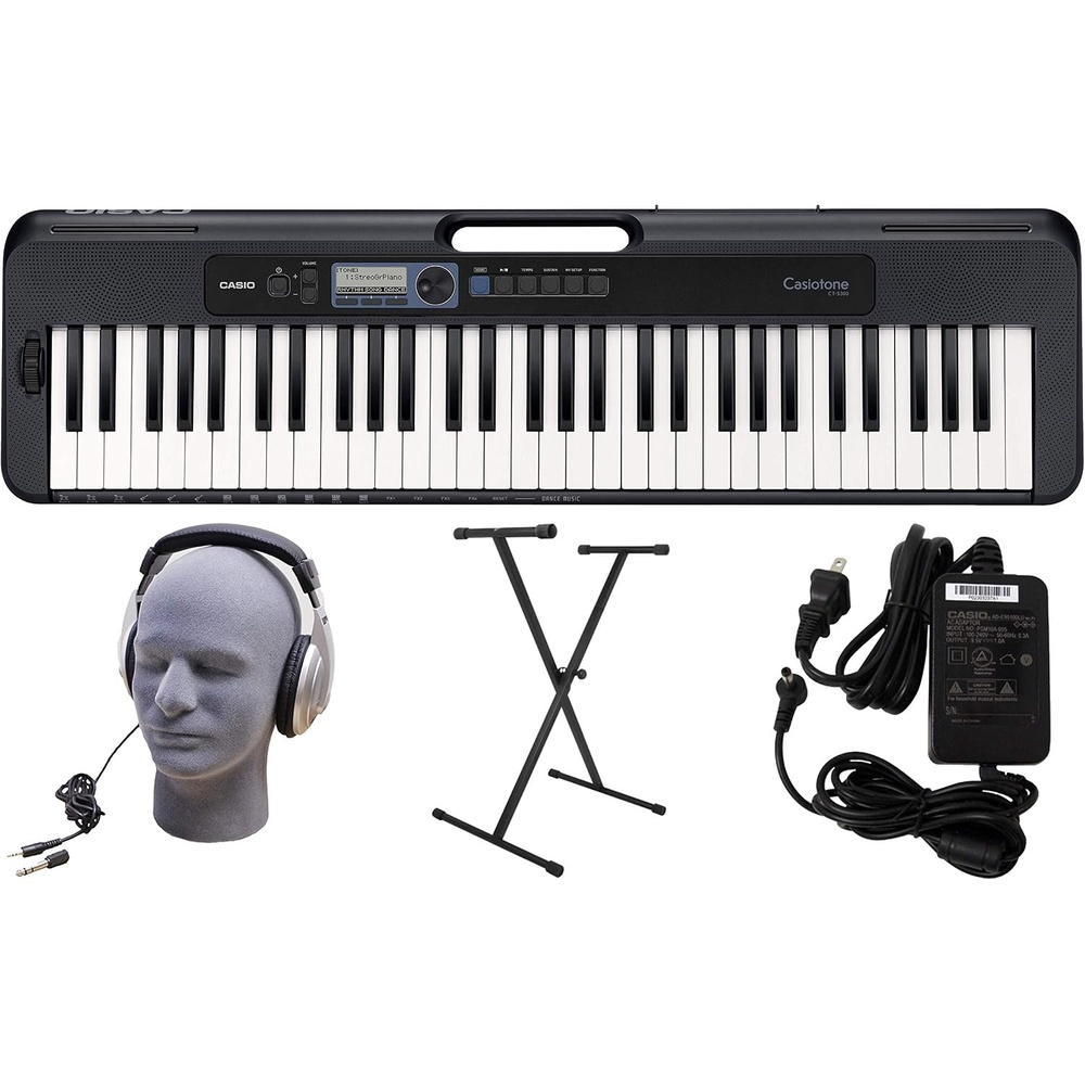 image:imageCasio Casiotone CTS300 Portable Keyboard TouchSensitive 400 Tones 77 Rhythms amp Pitch Bend Ideal for Music Creation Anytime AnywherePremium Pack