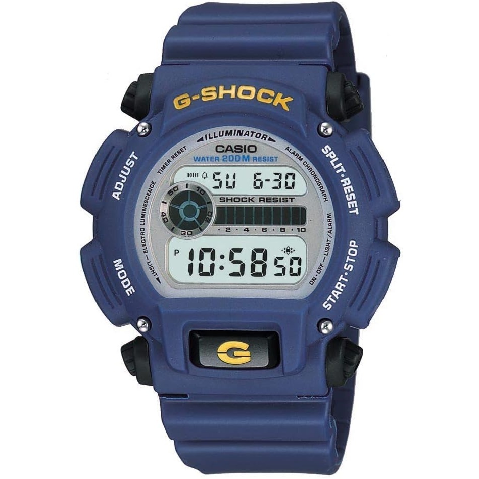 image:imageCasio DW9052 Series Mens Digital Watch GShock 1100 SEC Stop Watch Countdown Timer LED Light 200M WR Shock Resistant Multi Alarm Auto Calendar Dual Time 2 Yr BattBlue