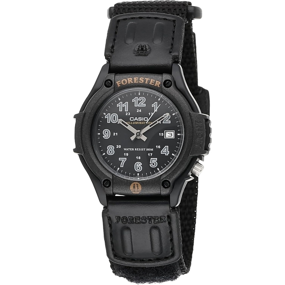 image:imageCasio FT500WC Series Mens Analog Watch 100 Meter Water Resistance LED Light Date Display LeatherCloth Band Regular Time Keeping HR Min SEC PM Date Day 3 Year BatteryBlack