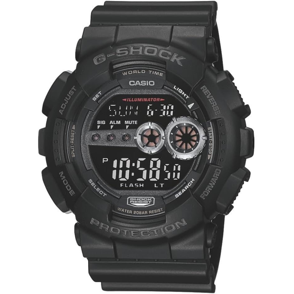 image:imageCasio GShock GD1001B Mens Tough Digital Watch 200M Water Resistant HighBrightness LED Dual Time amp 7Year Battery