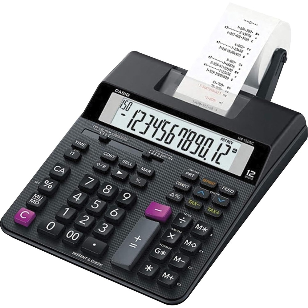 image:imageCasio HR200RC Desktop Printing Calculator with DualColor Print amp 150Step Check CostSellMargin Tax amp Calendar New Version of HR150TM Ideal for Accounting amp Retail