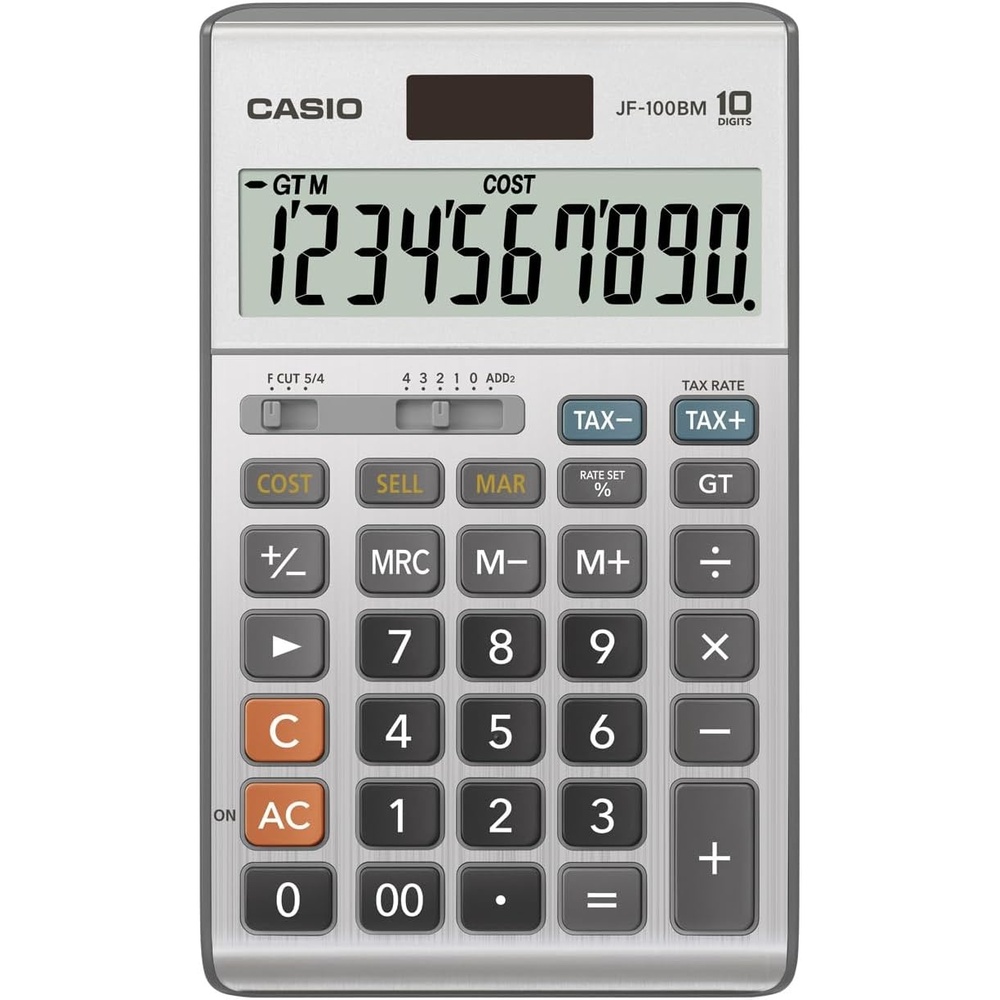 image:imageCasio Inc JF100BM Standard Function CalculatorMulticolor 4 14 x 6 781 Count Pack of 1
