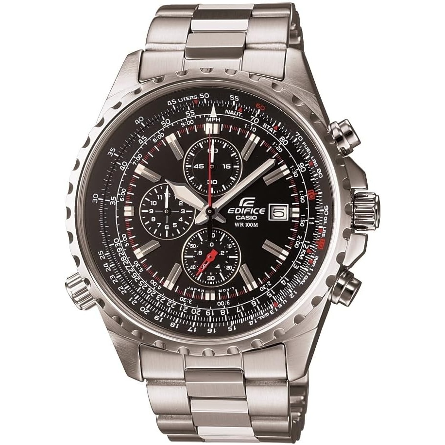 image:imageCasio Mens EF527D1AV Edifice Stainless Steel MultiFunction Watch