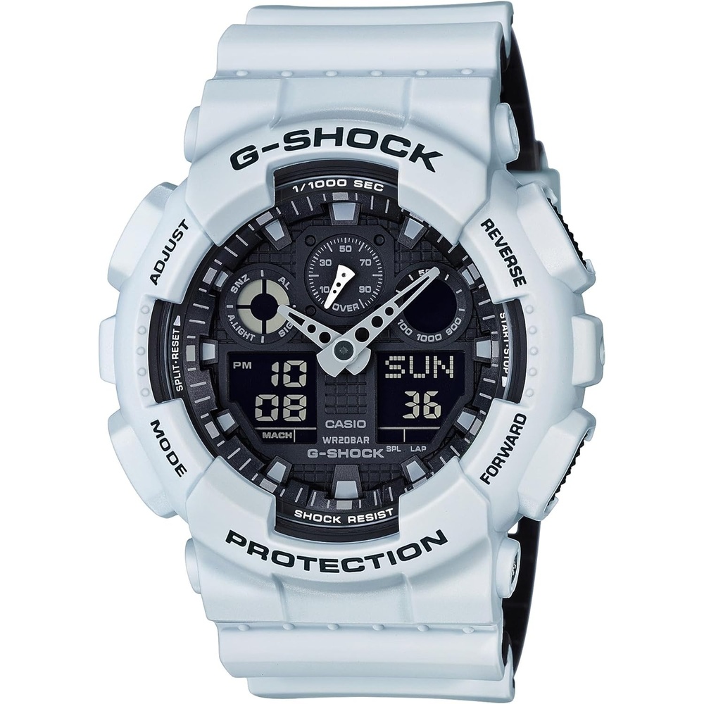 image:imageCasio Mens GA100 XL Series GShock Quartz 200M WR Shock Resistant WatchFoam White