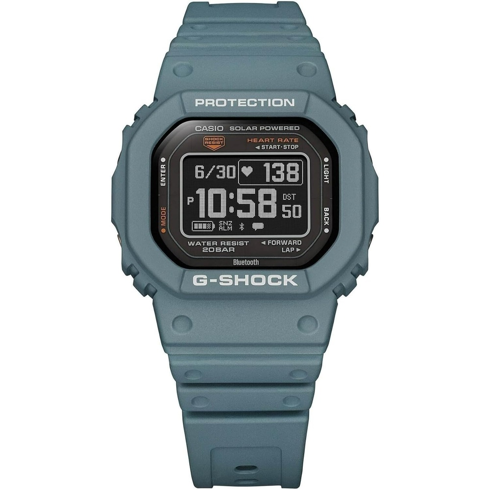image:imageCasio Mens GShock Move DWH5600 Series Multisport Run Walking Gym Workout Heart Rate WatchDolphin Blue