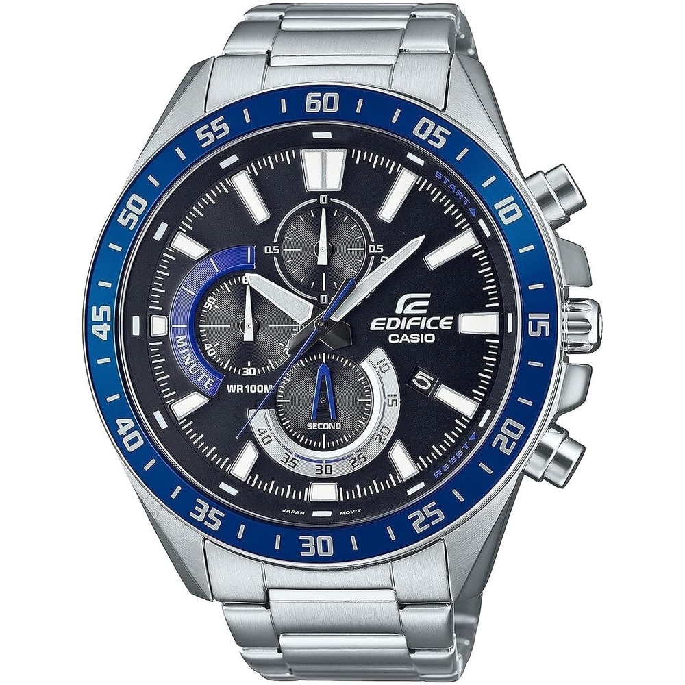 image:imageCasio Mens Quartz Sport Watch with Stainless Steel Strap SilverTone 22 Model EFV620D1A2V TBA