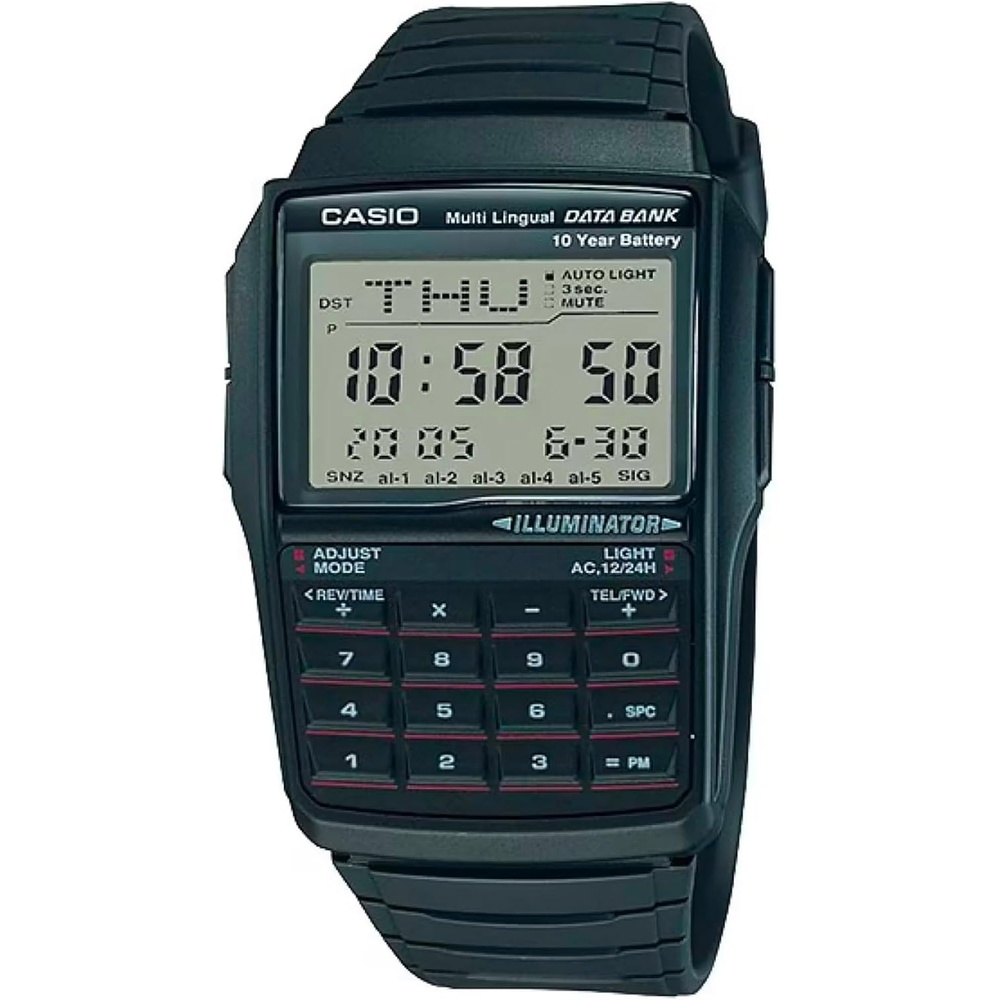 image:imageCasio Mens Vintage DBC321A Data Bank White Digital Watch