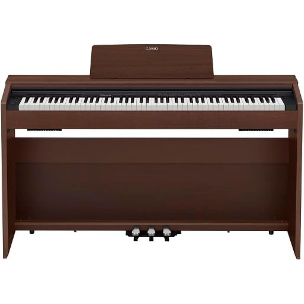 image:imageCasio Privia PX870 88Key Weighted Console Digital Piano TriSensor II Scaled Hammer Action Keys Elegant Design Powerful 40W 4Speaker Sound Concert Play USBMIDI WhiteBrown