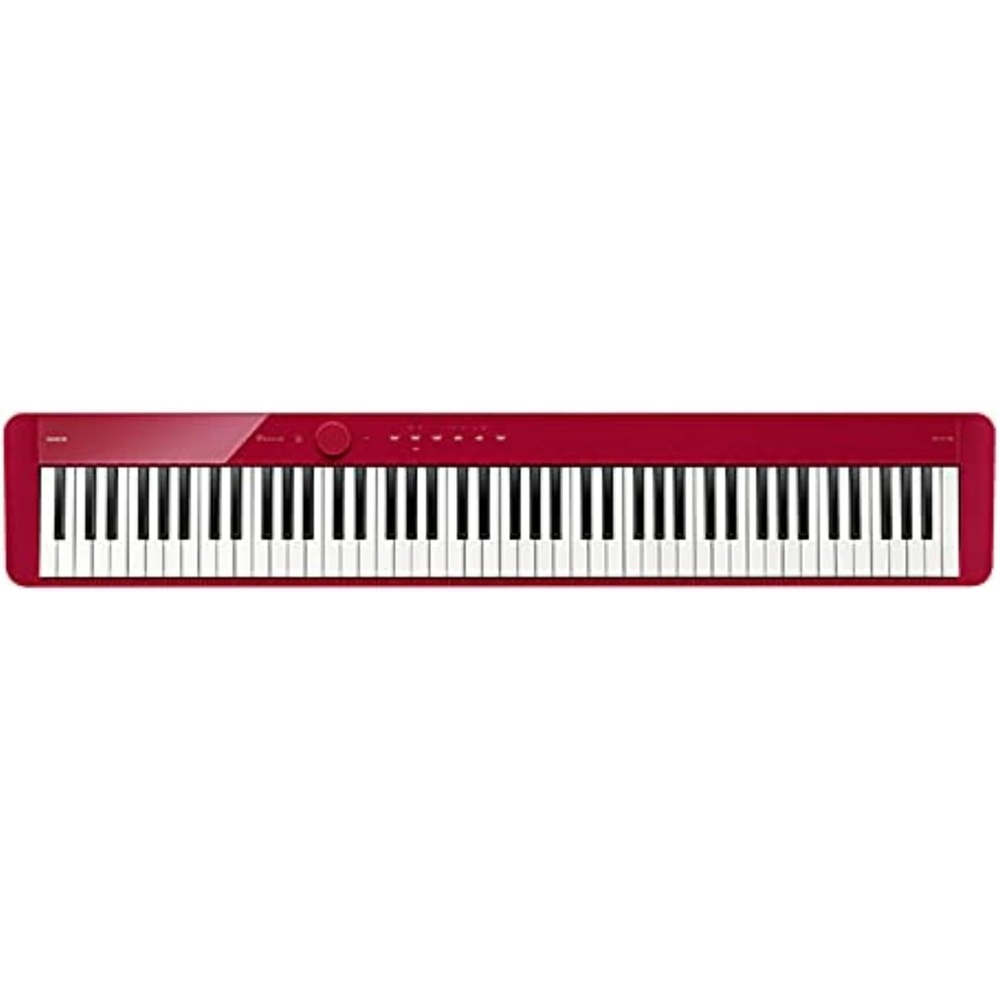 image:imageCasio Privia PXS1100 88Key TouchResponsive Weighted Digital Piano UltraPortable Superior Sound German Grand Tone Bluetooth Casio Music Space App Gloss Black FinishRed