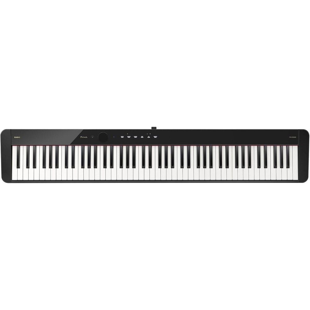 image:imageCasio Privia PXS5000 Portable Digital Piano with 88 Hybrid Weighted Keys 23 Tones Touch Sensor Controls Sustain Pedal Bluetooth USB AC Adapter 16W Speakers Gloss Black Finish PXS5000BK