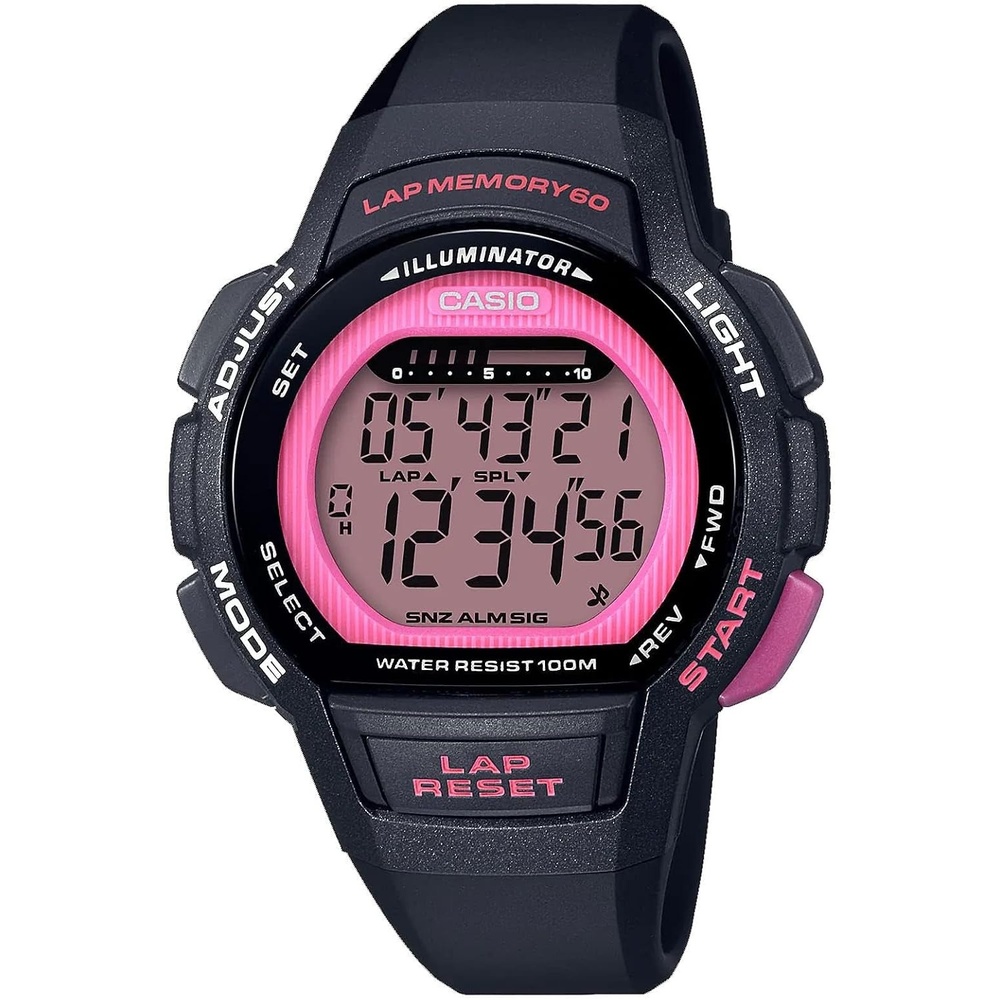 image:imageCasio Womens LWS 1000H 1AVCF Runner Series Digital Display Quartz BlackGreen WatchBlack