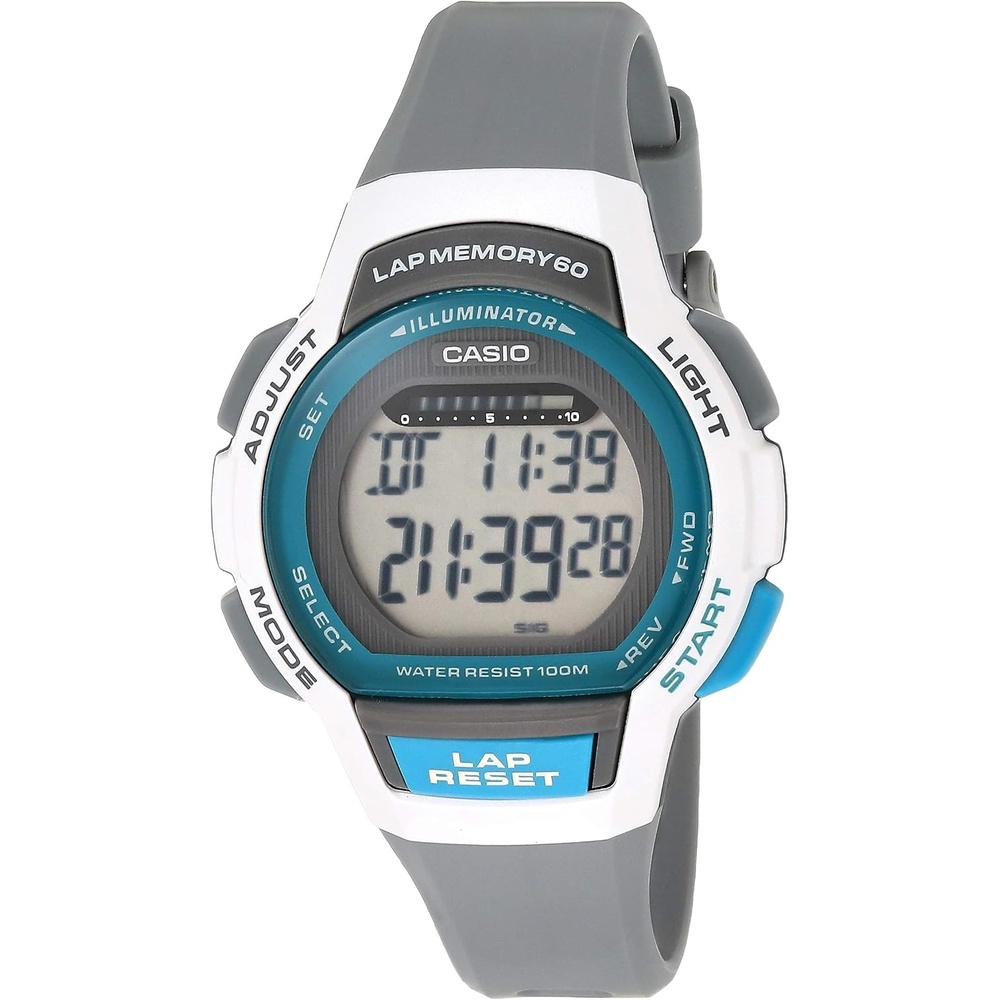 image:imageCasio Womens LWS 1000H 1AVCF Runner Series Digital Display Quartz BlackGreen WatchBlackWhite