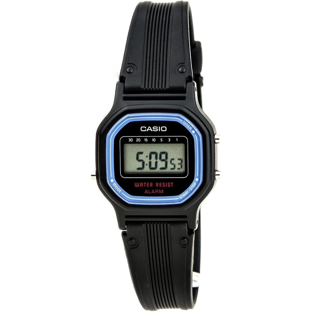 image:imageCasio Womens Vintage LA11WB1 Sport Black Resin Band Watch