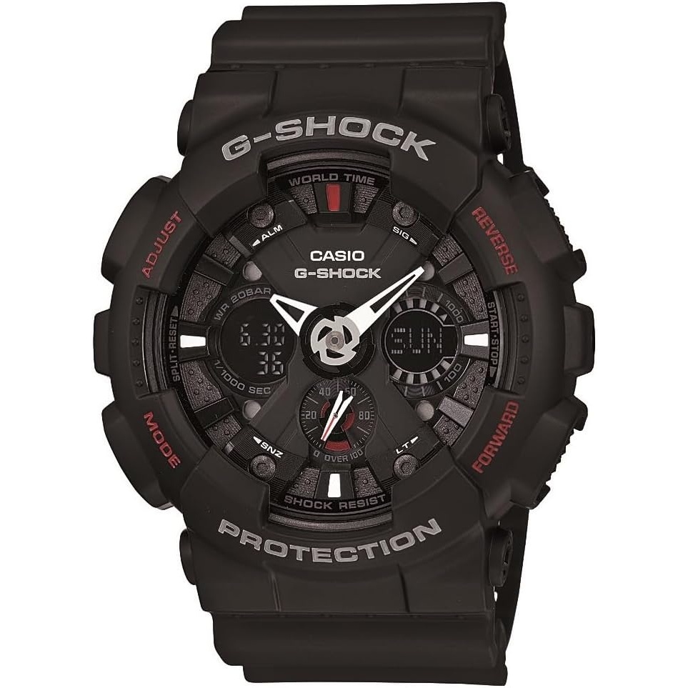 image:imageMens Black GShock Analog Digital AntiMagnectic Model Number GA1201ADR