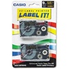image:imageCasio XR9BKG2S 149mm Labelling Tape Gold on Black Pack of 2 XR9BKG2S
