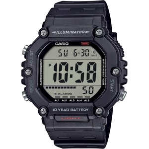 Casio AE-1600H Series | Black | 10-Year Battery | LED Illuminator | Digital Watch(Black)
