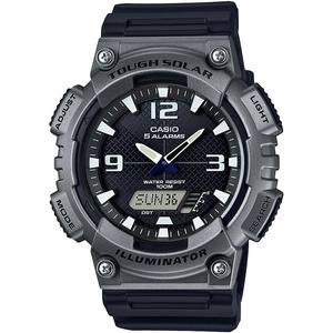 Casio AQS800W Series | Analog Digital Watch | 100M WR | Solar Powered | 1/100 SEC Stop Watch | 6-Language Day of The Week Indicator | Countdown Timer | LED Light | Multi Alarm(Blue)
