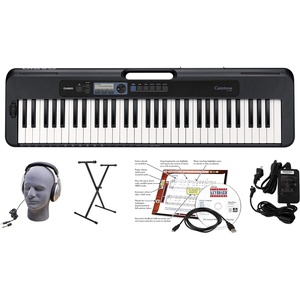 Casio Casiotone CT-S300 – Portable Keyboard | Touch-Sensitive | 400 Tones, 77 Rhythms & Pitch Bend | Ideal for Music Creation Anytime, Anywhere(Educational Pack)