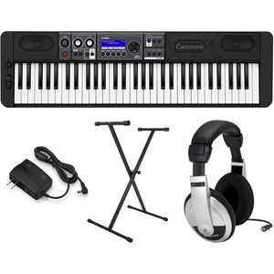 Casio Casiotone CT-S500 – 61-Key Touch-Responsive Portable Keyboard | 800 AiX Tones, DSP Effects, Bluetooth MIDI/Audio, 6-Track Recorder, USB, Line Outs, Casio Music Space App | Gig-Ready & Compact(Premium Pack)