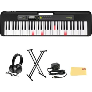 Casio Casiotone LK-S250 – 61-Key Lighted Portable Keyboard | Touch Response| Key Lighting System, 400 Tones, Dance Music Mode | 60 Songs + 4-Stage Lesson System(Premium Pack)