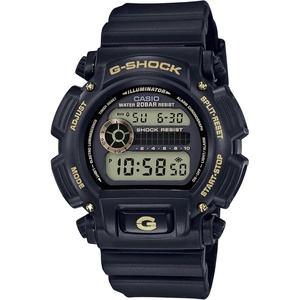 Casio DW9052 Series | Men’s Digital Watch | G-Shock | 1/100 SEC Stop Watch | Countdown Timer | LED Light | 200M WR | Shock Resistant | Multi Alarm | Auto Calendar | Dual Time | 2 Yr Batt(Black/Gold)