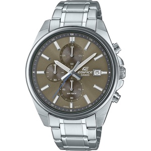 Casio Edifice Men’s Stainless Steel Chronograph Date Indicator 43.8mm Watch EFV-610D-3CV(Brown)
