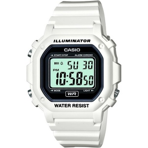 Casio F108WH Series | Men’s Digital Watch | Illuminator | Water Resistant | LED Light | Daily Alarm | 1/100 SEC Stopwatch | 3 Hands (HR, Min, SEC) | Date/Day Display | Daily Alarm | 7 Year Battery(White)