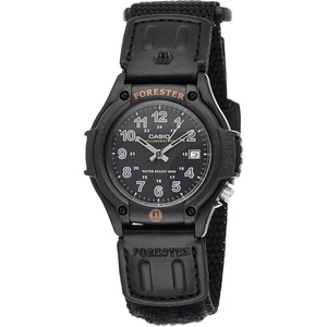 Casio FT500WC Series | Men’s Analog Watch | 100 Meter Water Resistance | LED Light | Date Display | Leather/Cloth Band | Regular Time Keeping (HR, Min, SEC, PM, Date, Day) | 3 Year Battery(Black)