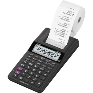 Casio HR-10RC Mini Desktop Printing Calculator | Portable | 12-Digit Display | One-Color Printer | Tax & Currency | Ideal for Taxes, Bookkeeping & Accounting Tasks, Black(Printing Calculator)