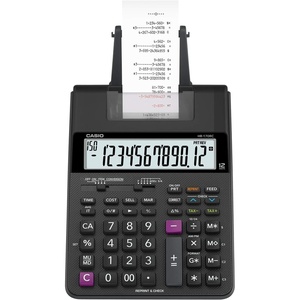 Casio HR-170RC Plus – Mini Desktop Printing Calculator | Check & Correct, Cost/Sell/Margin, Dual-Color Print | Ideal for Taxes, Bookkeeping & Accounting Tasks, Assorted Colors