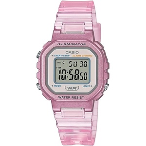 Casio LA20WH Series | Women’s Digital Watch | Water Resistant | LED Light | Auto Calendar | Date Display | 1/100 SEC Stopwatch | Regular Time Keeping (HR, Min, SEC, PM, Date, Day) | 5 Yr Batt(Pink)