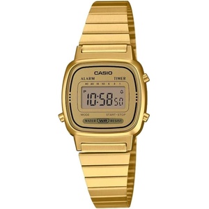 Casio LF20W G-Shock Series | Unisex Digital Watch | Black | WR | 1/100 SEC Stopwatch | World Time | LED Light | Full Auto Calendar | Regular Time Keeping (HR, Min, SEC, PM, Date, Day) | 3 Year Battery(metallic gold)