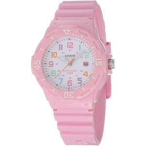 Casio MDV106 Series | Unisex Analog Watch | 200M WR | Stainless Steel Case | Resin Band | 2 Hand Analog (HR, Min, SEC) | Date Display | Screw Down Crown/Screw Down Caseback | 3 Year Battery(Pink)