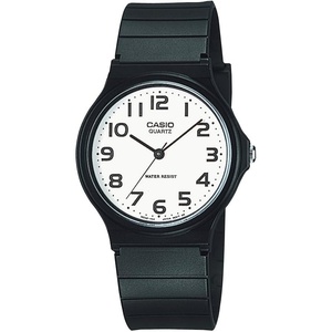 Casio MQ24 Series | Quartz Analog Watch for Men | Water Resistant | Resin Case | Resin Band | Resin Glass | Three Hand Analog (HR, Min, SEC) | Classic Casio Design | 3 Year Battery(White/Black)