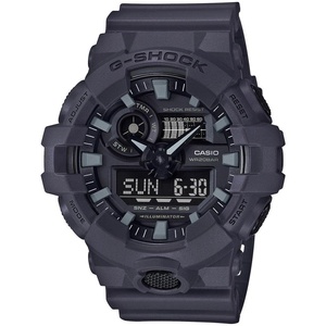Casio Men’s 700UC Series G-Shock Quartz 200M WR Shock Resistant Resin Strap and Case(Grey)
