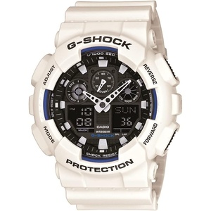 Casio Men’s GA-100 XL Series G-Shock Quartz 200M WR Shock Resistant Watch(White/Black)
