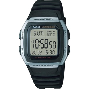 Casio Men’s W96H-1AV Stainless Steel Sport Watch with Black Band