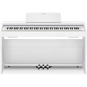 Casio Privia PX-870 – 88-Key Weighted Console Digital Piano | Tri-Sensor II Scaled Hammer Action Keys| Elegant Design | Powerful 40W 4-Speaker Sound, Concert Play, USB-MIDI | White(White)