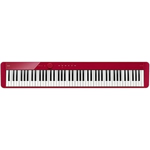 Casio Privia PX-S1100 – 88-Key Touch-Responsive Weighted Digital Piano | Ultra-Portable | Superior Sound | German Grand Tone, Bluetooth, Casio Music Space App | Gloss Black Finish(Red)