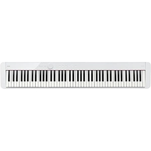 Casio Privia PX-S1100 – 88-Key Touch-Responsive Weighted Digital Piano | Ultra-Portable | Superior Sound | German Grand Tone, Bluetooth, Casio Music Space App | Gloss Black Finish(White)