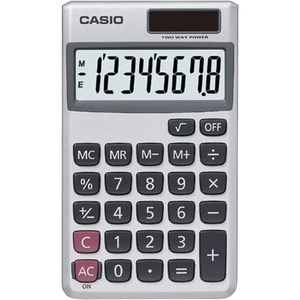 Casio SL-300SV Standard Function Desktop Calculator | General Purpose | Large 8-Digit Display | Pocket Size | Basic Math Functions| Ideal for Home & Office(1 Count (Pack of 1))