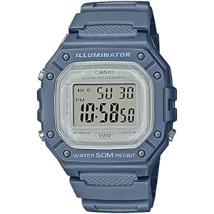 Casio W218H Series | Men’s Digital Watch | 50M WR | 1/100 Second Stopwatch | 100 SEC Chronograph | LED Backlight | Countdown Timer | Daily Alarm | Hourly Time Signal | 7 Year Battery(Medium Blue)